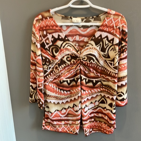 La Kohaki Women’s Multi Colored Layered Blouse Size Medium - Picture 4 of 14